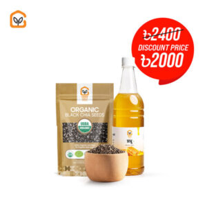 Honey Juice Combo-3 (Lichu Honey+Black Chia Seeds)